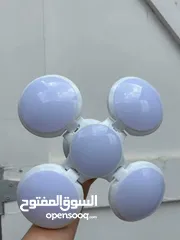  6 ضوء شكل كرة شحن طاقه شمسيه لمبة خماسي شحن شمسي  اضاءه اضواء انارة شمسية لمبه