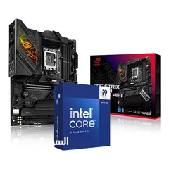  1 + I9 Gen14K + Asus Rog Strix Z790-H  Gaming WiFi قابل للتفاوض