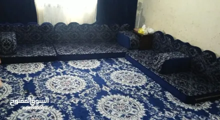  3 مد عربي +سجادة+برادي  المد بلون الأزرق