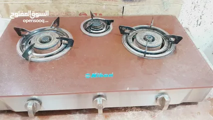  1 Nihon Gas stove with 3 burners