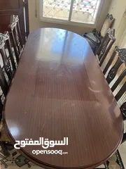  4 طاولة طعام (2م × 1م) – بدون كراسي