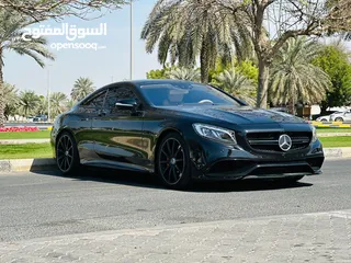  2 MERCEDES S63 AMG COUPE 2016 black edition