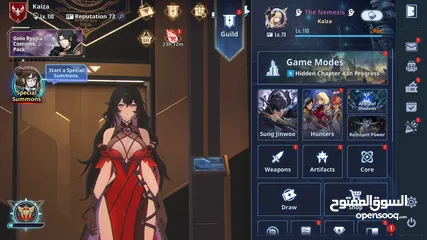  1 حساب solo leveling arise للبيع تمت هزيمه يوغمينت ضمن 6000 لاعب