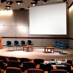  1 شاشةعرض بروجيكتر بمقاسات مختلفة يدوي او كهربائي او ترايبود Manual or Automatic Projector Screen