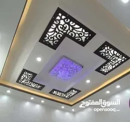  4 تركيب الديكور للاسقف مع ديكورات ال cnc ,,,