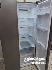  8 Brand New, Haier Side by Side two doors Refrigerator, Twin Inverter Technology, Silver Color