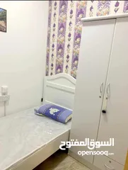  25 بدون عموله افخم سكن مشترك بنات وشباب في عجمان المويهات و الروضة شامل جميع الخدمات فرش جديد اول ساكن