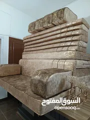  7 فراش عربي  جديد تفصيل 6 فرشات و6 مراكي و6 مساند اسفنج سكني ضغط 14 فقط