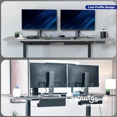  7 VIVO Under Desk 17 inch Cable Management Trays, Power Strip Holders