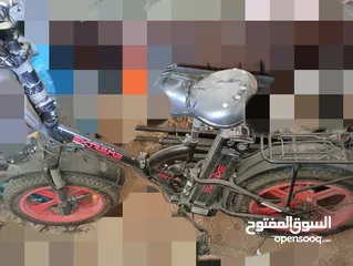  1 دراجه كهربائيه (بسكليت كهربا ) مستعمل حالته جيده جدا