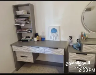  2 غرفة نوم لون ابيض