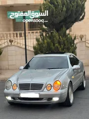  5 مرسيدس بنز clk موديل 1999 فل كامل اعلى صنف مفتاح شفط وفتحة وغرفة جلد ماتور 2000 cc