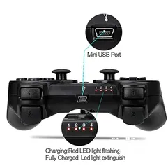  6 يد العاب جيمنغ بلايستيشن 3 الوان متعددة DoubleShock PS3 Controller Wireless Gamepad