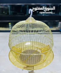  7 اقفاص طيور ذهبية