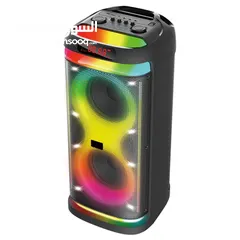  1 BTS-1993 مكبر صوت بلوتوث مع USB، TF، TWS، LINEIN، MIC وRGB Light  مكبر صوت 8 بوصة 30 وات × 2 + مكبر