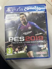  1 بحاله ممتازه PES2019 مستعمله ps4