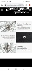  2 Deep parabolic umbrella black and silver 130cm