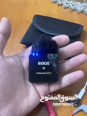  3 مايكروفون رودي وايرلس حو 2 شبه مستعمل للبيع Rode Wireless go 2