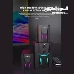  10 سماعات كمبيوتر جيمنغ  مضيئة مميزة  Aula Speaker N-189 Gaming RGB Lights OG