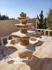  12 نوافير وشلالات مصنعوعه من ألاسمنت والحديد بأسعار و أشكال وأنواع مختلفة تناسب  الجميع  للتواصل واتساب