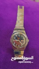  1 > ساعة Swatch Irony أصلية للبيع  ستانلس ستيل كاملة عرض يوم وتاريخ مقاومة للماء   ( تحتاج فقط بطارية)