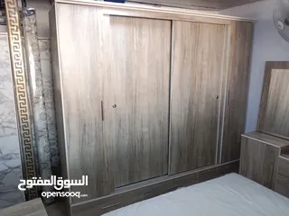  2 غرفه نوم كامله مع الفرشه وملحق وبنش قدام التخت جديد