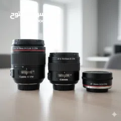  5 كاميرا كانون مع كامل مرفقاتها فقط 50% من سعرها