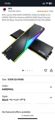  1 رام DDR5 بسرعة 6000 نوع xpg من امازون