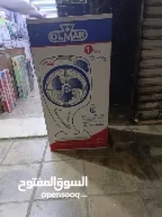  2 مروحة اولمر الدلفين بكس مع قاعدة 18 انش
