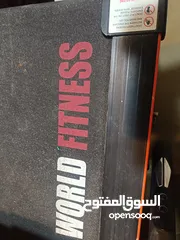  1 treadmill device world fitness جهاز جري