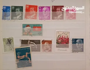  18 طوابع قديمة للبيع بنص ديناااار فقط