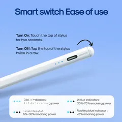  3 JR-X9S Active Stylus Pen  (with Replacement Tip*2) قلم رسم بلوتوث لابتوب تابلت كلشي مخصص للرسم