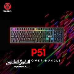  3 FANTECH P51 Power Bundle Gaming Keyboard and Mouse Combo اقوى عرض في الأردن سيت اب كامل بسعر نار