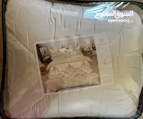  3 لحاف صيفي محشو مجوز 4 قطع جديد بورقته بسعر حرق