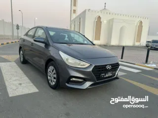  10 هيونداى أكسنت1600 سى سى موديــل 2018بدون حوادث خليجـــــــــى كشافات ضباب تكييــــف باورسنترلوك