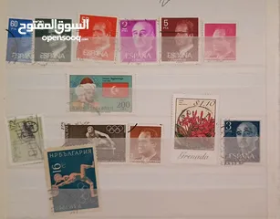  25 طوابع اصلية من كل بلدان العالم للبيع المستعجل الطابع ب دينار