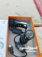  3 اضويه لد + عدسات + مسجل JVC