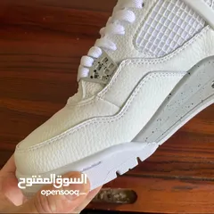  12 شوز إير جوردن 4 ريترو وايت أوريو shoes Air Jordan 4 Retro "White Oreo" sneakers  حذاء بوط سنيكرز