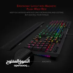  3 Redragon K586 Brahma RGB Mechanical Gaming Keyboard – Blue Switches
