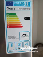  3 فريزر  النوع. Midea سبع ادراج 227 لتر