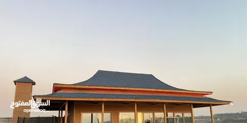  3 مزرعة على شاطيء دجلة مع بيت مصمم على شكل البيوت الصينية..