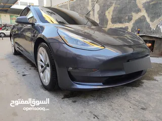  13 تيسلا 3 موديل 2021 لونج رينج دول موتور جمرك جديد