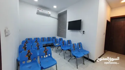  8 مكاتب ومحلات للايجار في نفق الشرطة بناية حديثة مجهزة بمصعد
