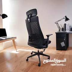  16 كرسي مكتب فلوريكون ألفا برو المريح للاستخدام المنزلي والعملي - كرسي دوار قابل للتعديل، عالي الظهر،