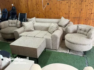  1 طقم كنب جديد متكامل بكل تفاصيله