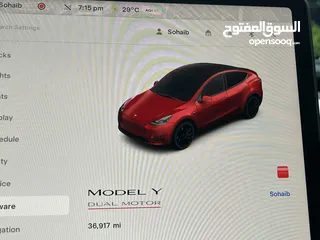  21 تيسلا Y 2022 performance لون خمري مميزة داخلي ابيض الاداء العالي دفع رباعي وبسعر مغري جداً جمرك جديد