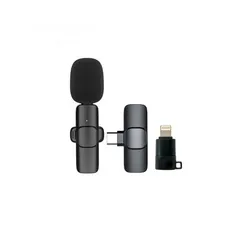 3 Wireless Microphone/Lapel Microphone,Portable-For IOS & Android ميكرفون للموبايل اندرويد و ايفون