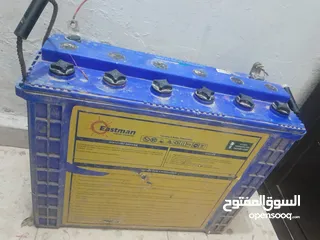  1 طاقه شمسيه لوحين مع بطاريه مع انفيرترالبطاريه 200 امبير