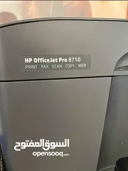  3 HP office jet pro 8710 AIO Colour printer with ink cartridge inside 953xl, Ready to use.