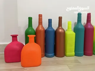  4 All type of acrylic colored bottels